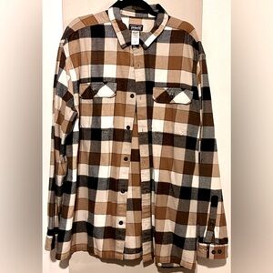 PATAGONIA Fjord Flannel Shirt - 100% Organic Cotton - Size XXL